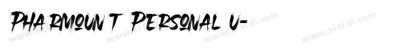 Pharmount Personal u字体转换